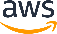 Logo for the Amazon Web Services cloud platform